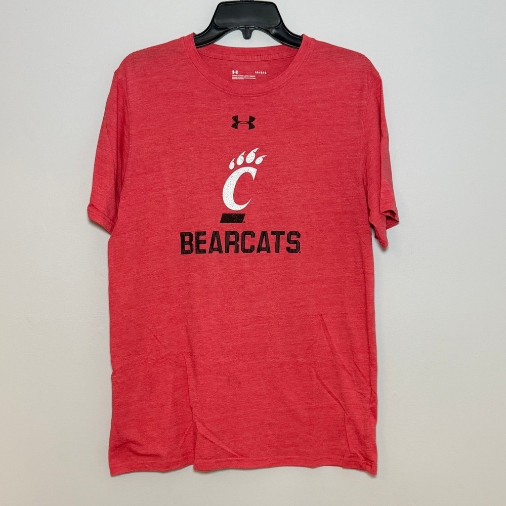 Under Armour Cincinnati Bearcats T-Shirt Men's Large Red NCAA College Bearcats C